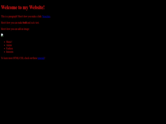 index screenshot