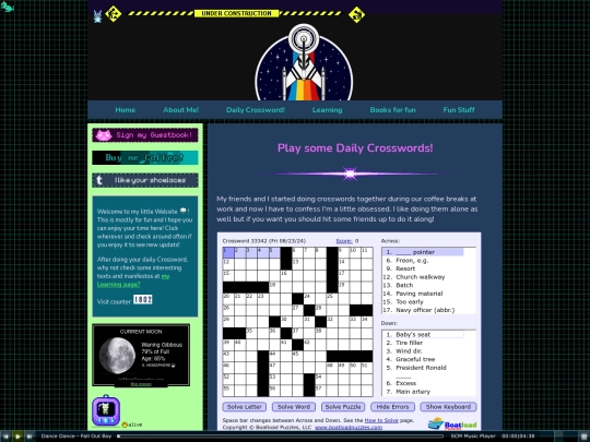Crossword screenshot