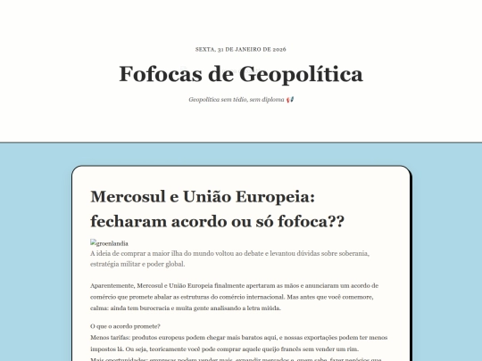 fofocas de geopolitica/mercosulxue-teorias screenshot