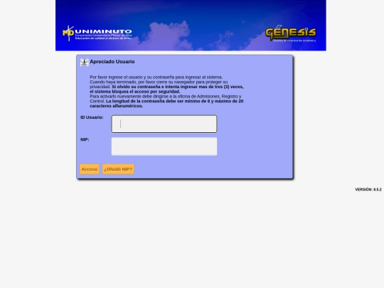 index screenshot