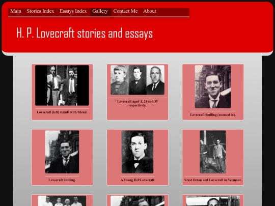 Site0Lovecraft/Gallery screenshot