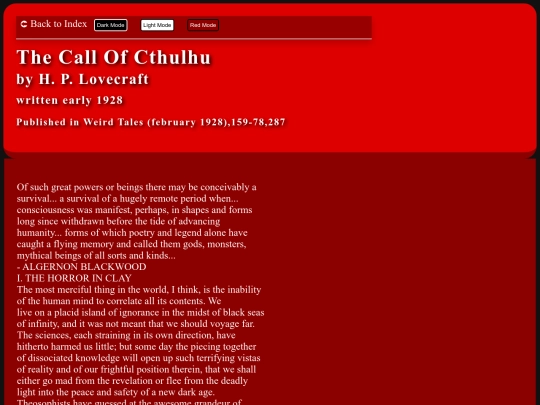 Site0Lovecraft/Stories/002 screenshot