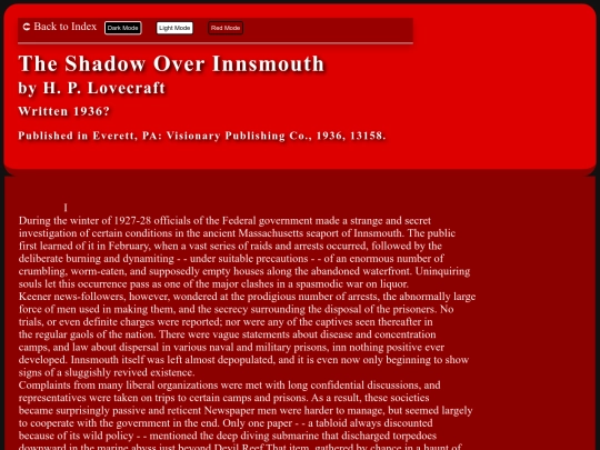 Site0Lovecraft/Stories/004 screenshot