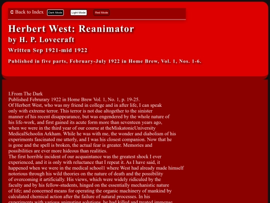 Site0Lovecraft/Stories/010 screenshot