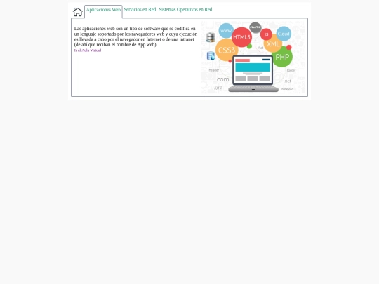 ejercicios/asignaturas/aplicacionesweb screenshot