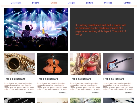 ejercicios/ocio/musica screenshot
