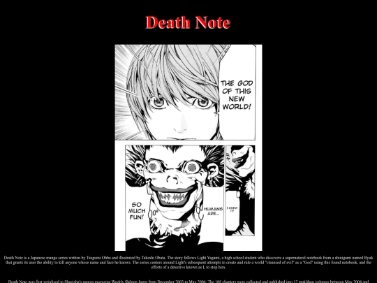 RevampedMain/DeathNote screenshot