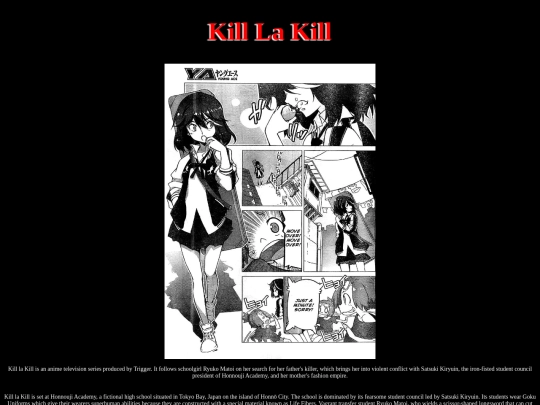 RevampedMain/KillLaKill screenshot