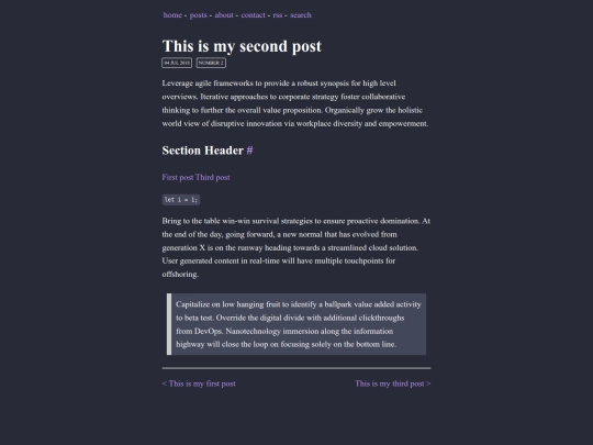 posts/secondpost screenshot