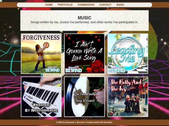 portfolio/music screenshot