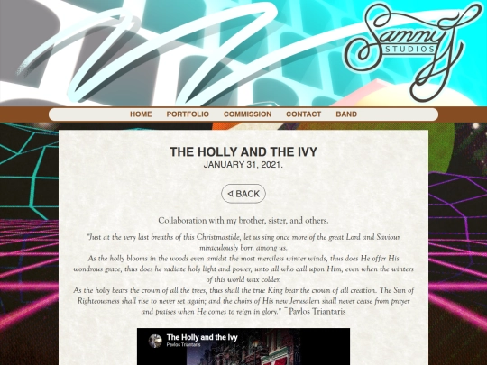portfolio/music/HollyAndIvy screenshot