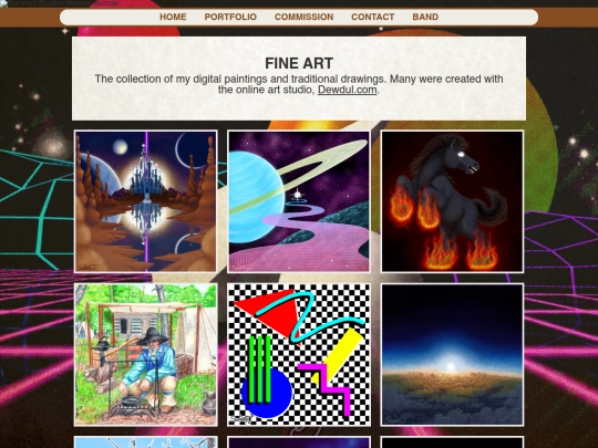 portfolio/paintings screenshot