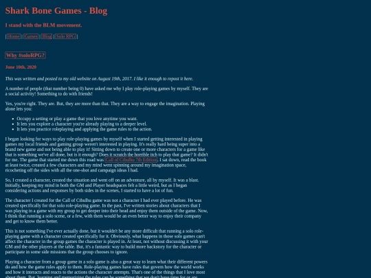 blog screenshot