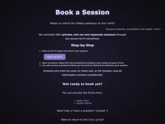 booking screenshot