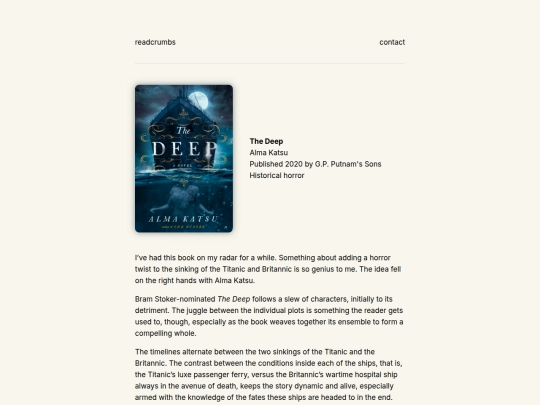 reviews/the-deep screenshot
