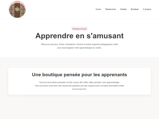 coréen/boutique screenshot