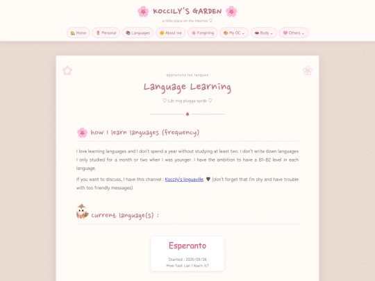 language screenshot