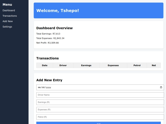 index screenshot