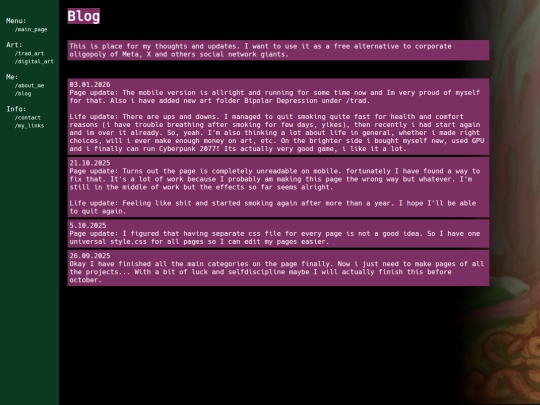 blog screenshot