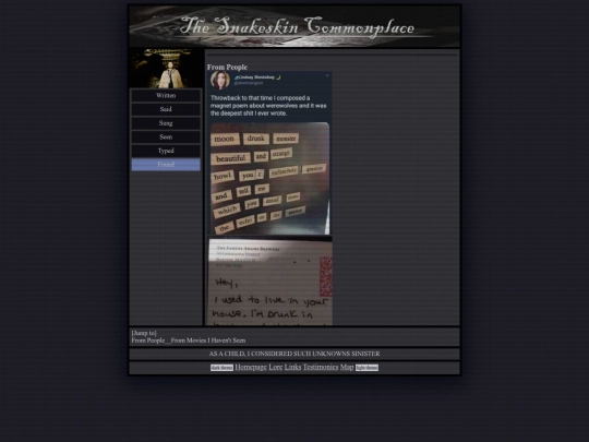 commonplace/found screenshot