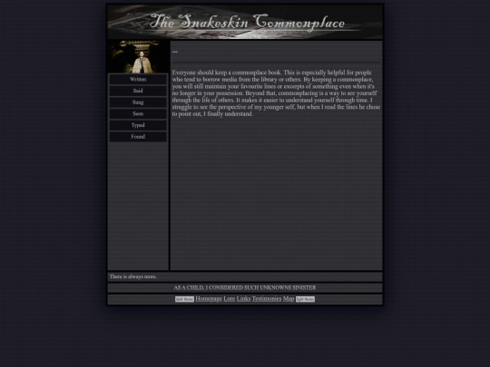commonplace screenshot