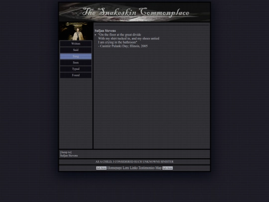 commonplace/sung screenshot