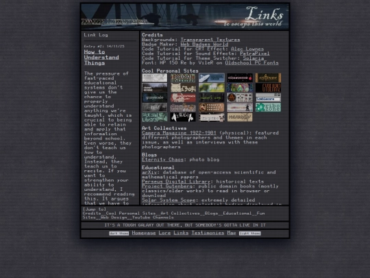 links screenshot