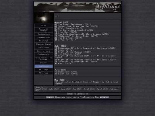 sightings screenshot