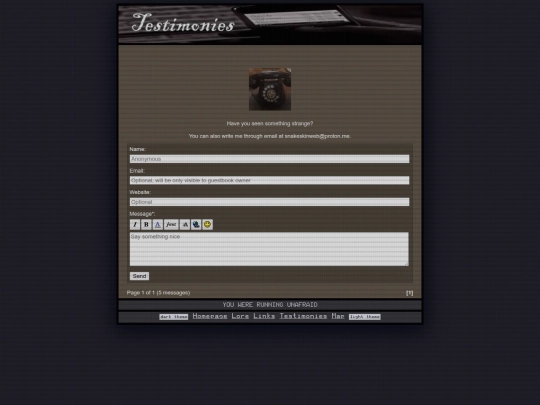 testimonies screenshot