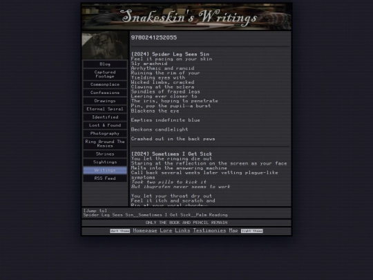 writings screenshot