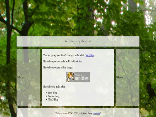 index screenshot
