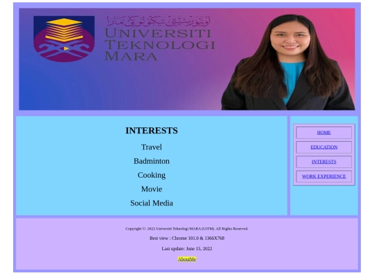 interests screenshot
