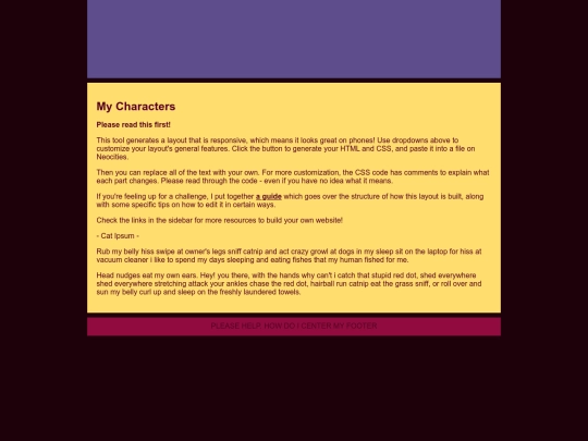 characters screenshot