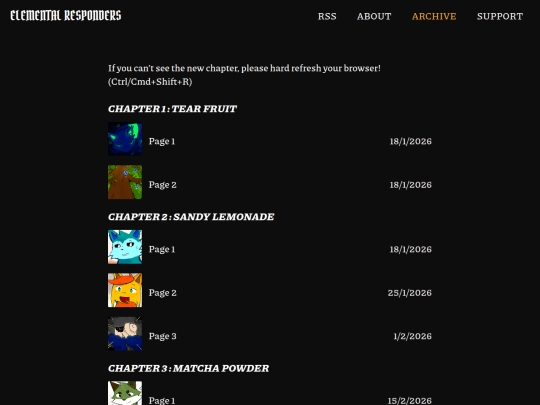 archive screenshot
