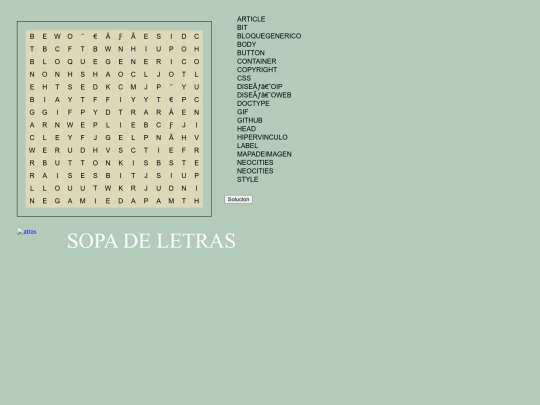 Sopa de Letras screenshot