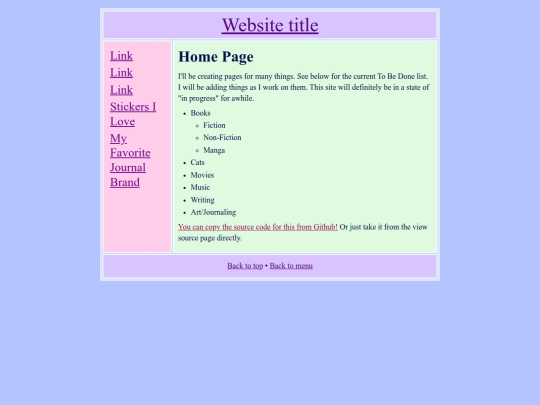 table screenshot