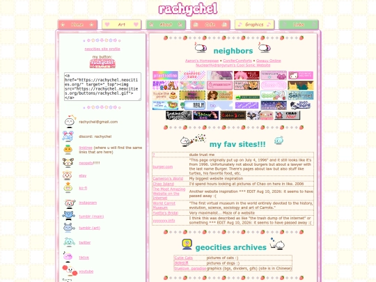 links screenshot