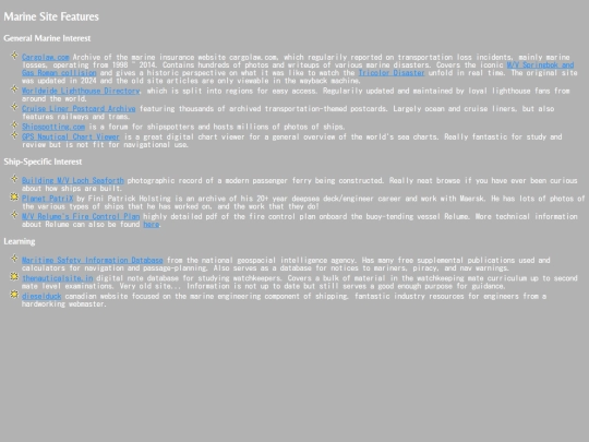 seamanship/harbourfeatures screenshot