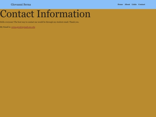 pages/contact screenshot