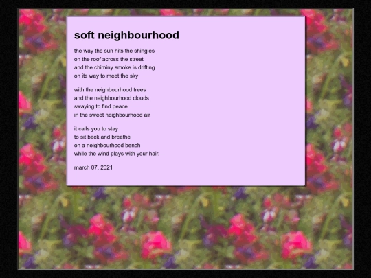 poems/neighbourhood screenshot