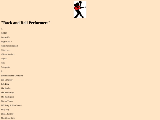Listofrockandrollperformers screenshot