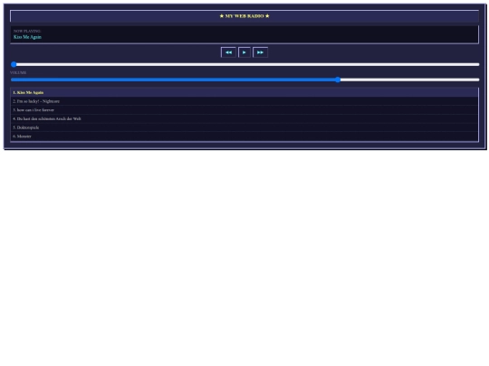 music-player screenshot