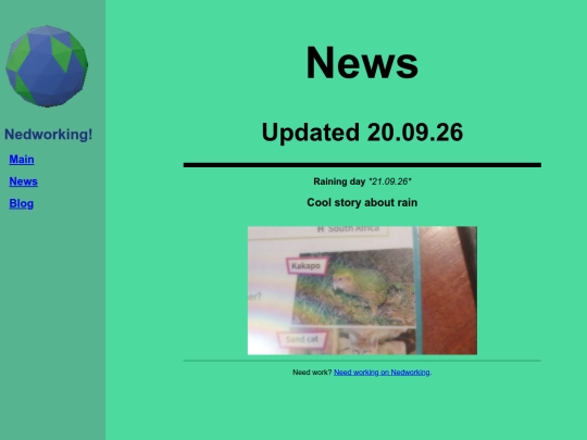 Blog screenshot