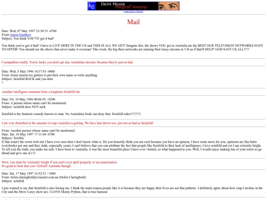 restored-webpages/seinfeld/amail screenshot
