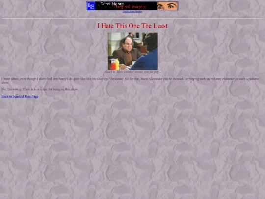 restored-webpages/seinfeld/george screenshot
