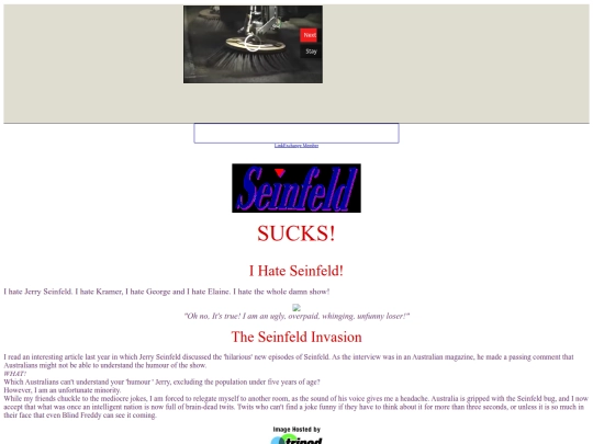 restored-webpages/seinfeld/seinfeld_original screenshot