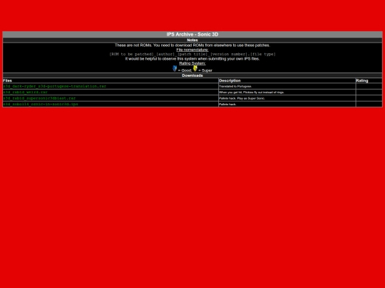 restored-webpages/sonicology-ips-archive-master/s3d screenshot