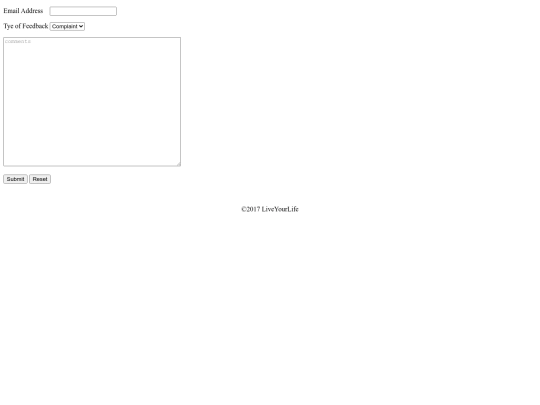 feedback screenshot