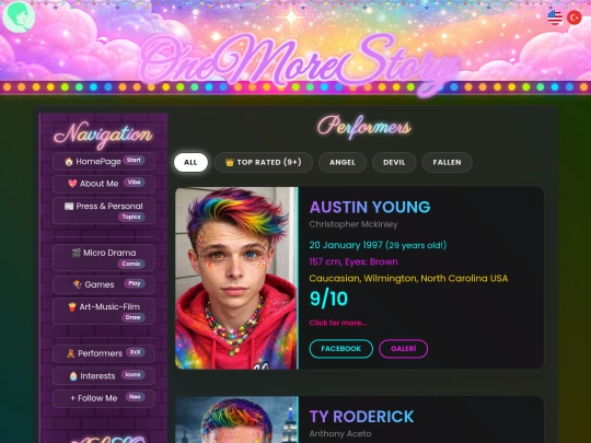 page/favourite-performers screenshot