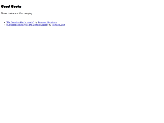 books screenshot